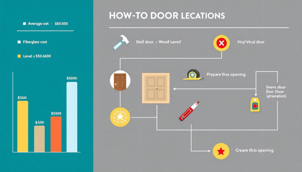 An overview of average door installation costs.